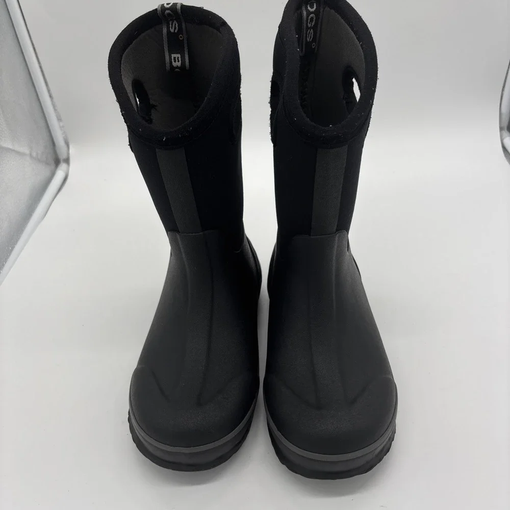 BOGS Classic High Waterproof Insulated Boots Youth Size 3 Black Winter Rain Snow